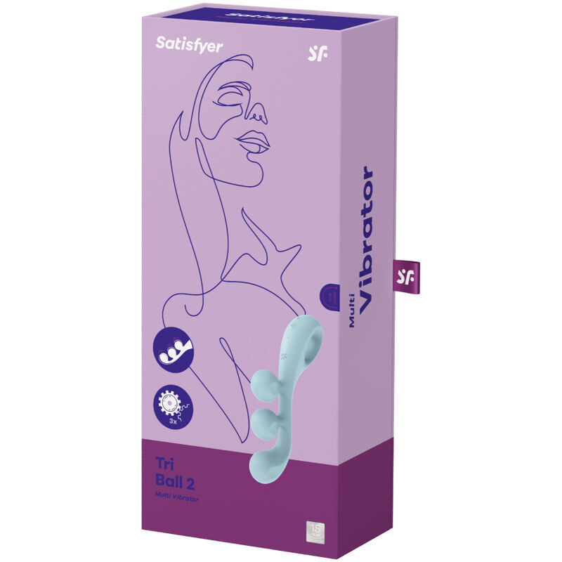 Satisfyer Tri Ball 2 — Vibromasseur bleu — vue officielle 4