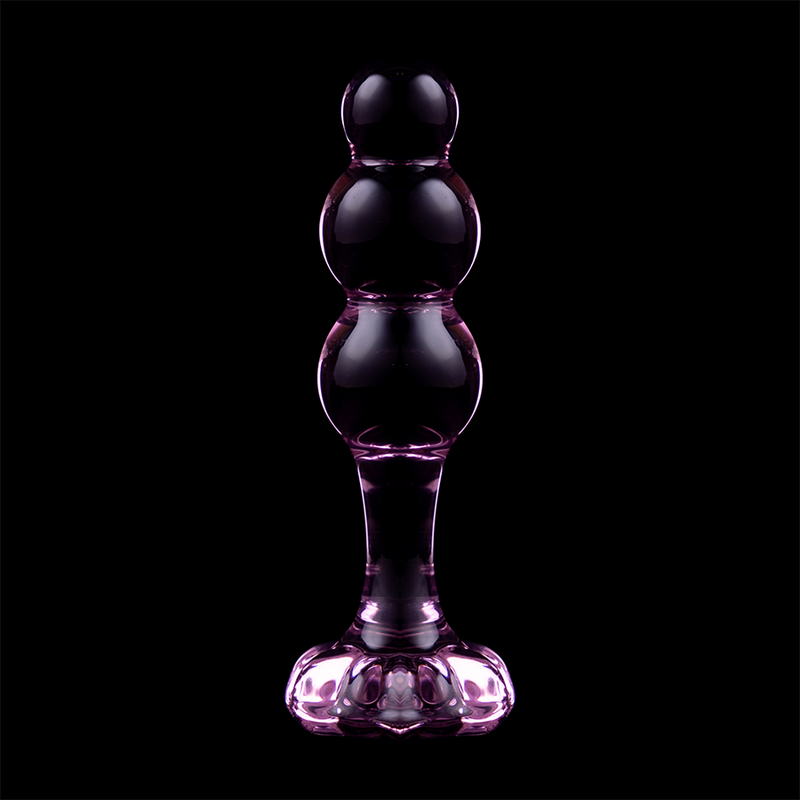 Nebula Series Modèle 1 – Plug anal en verre rose – vue produit 7
