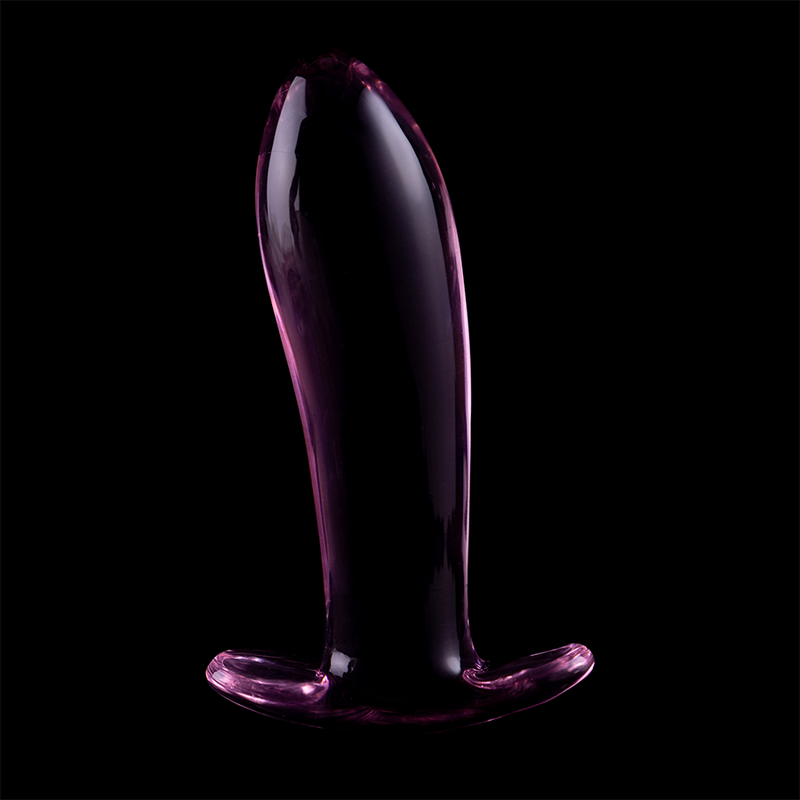 Nebula Series Modèle 5 — Plug anal en verre borosilicate — rose — vue 7