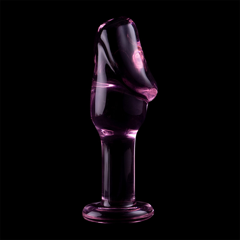 Nebula Series Modèle 6 — Plug anal en verre borosilicate — rose — vue 7