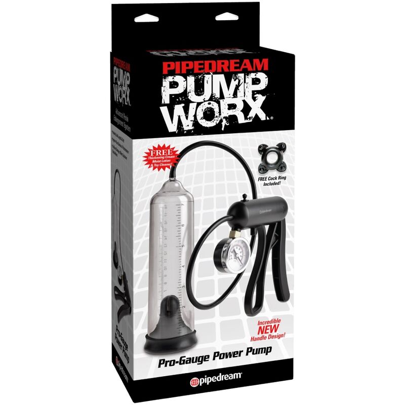 Pump Worx Pro-Gauge – Pompe à pénis transparente – vue produit 2