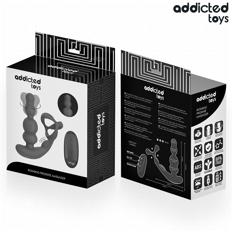 Addicted Toys – Masseur prostatique rotatif télécommandé – vue produit 8