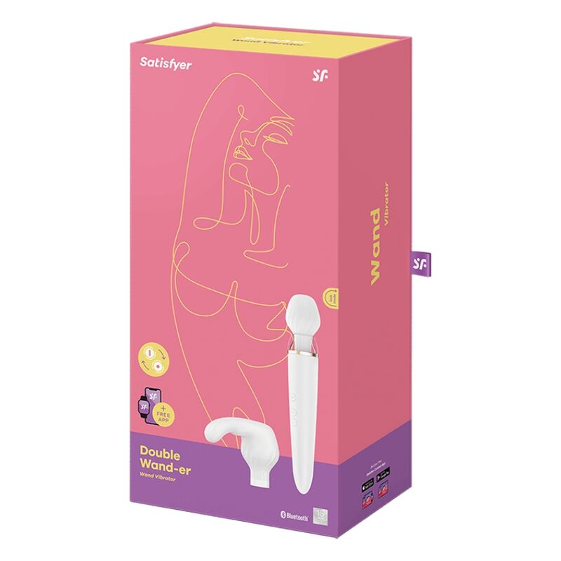 Satisfyer Double Wand-er Connect blanc — vue 5