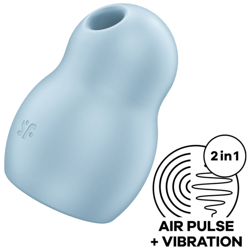 Satisfyer Double Air Pulse Pro To Go 1 — Bleu