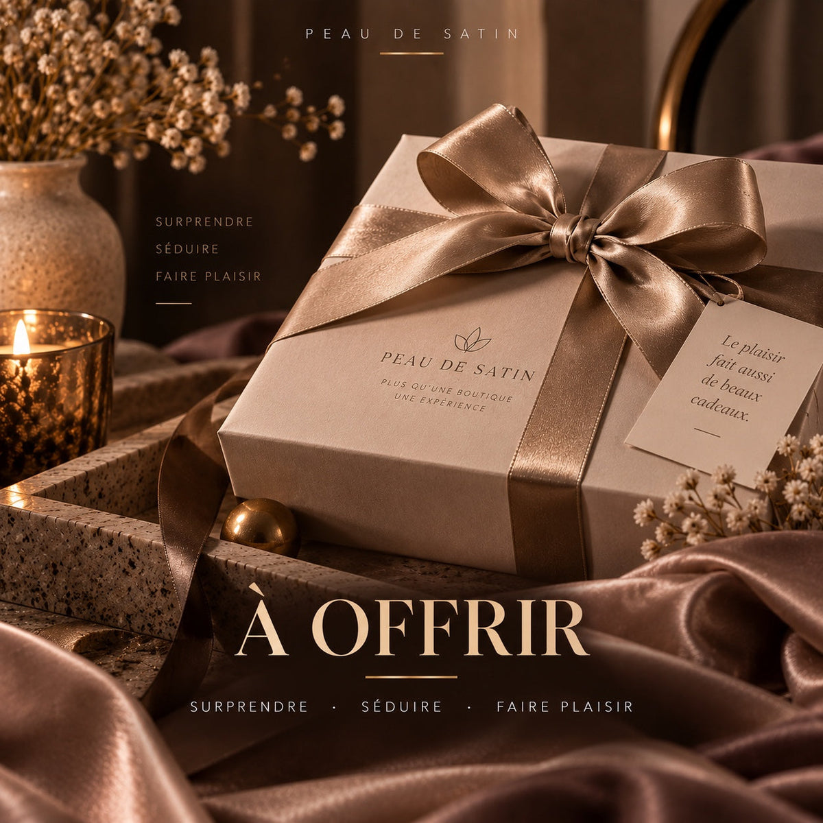 À offrir — coffrets Peau de Satin