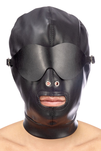 Cagoule bouche pu fetish – Fetish Tentation – vue 1