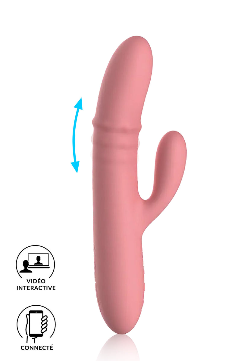 Svakom Mora Neo — Vibromasseur rabbit connecté à va-et-vient | Peau de Satin
