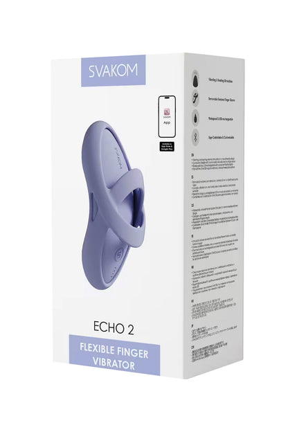 SVAKOM Echo 2 — Doigt vibrant connecté et chauffant