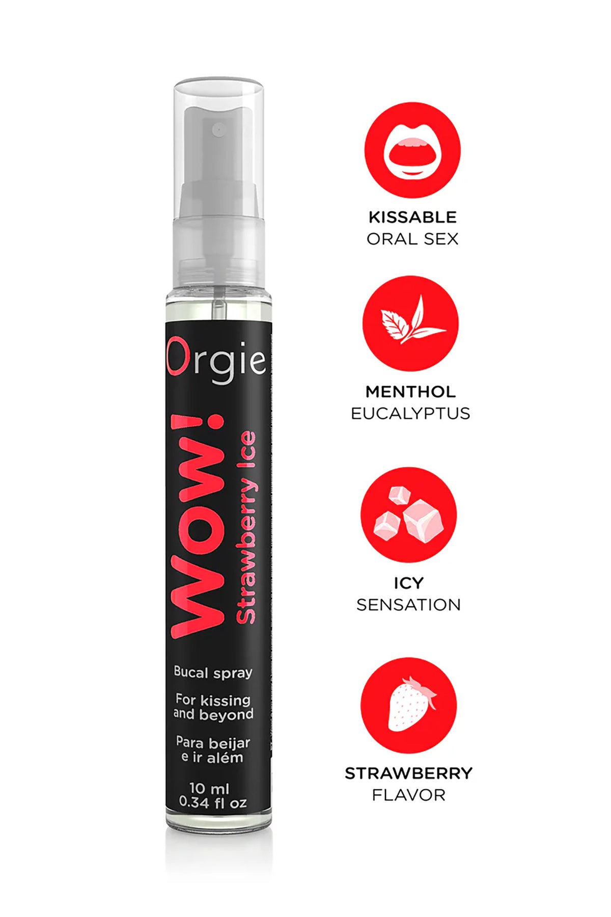 Orgie Wow! Strawberry - Spray sexe oral fraise — vue 2