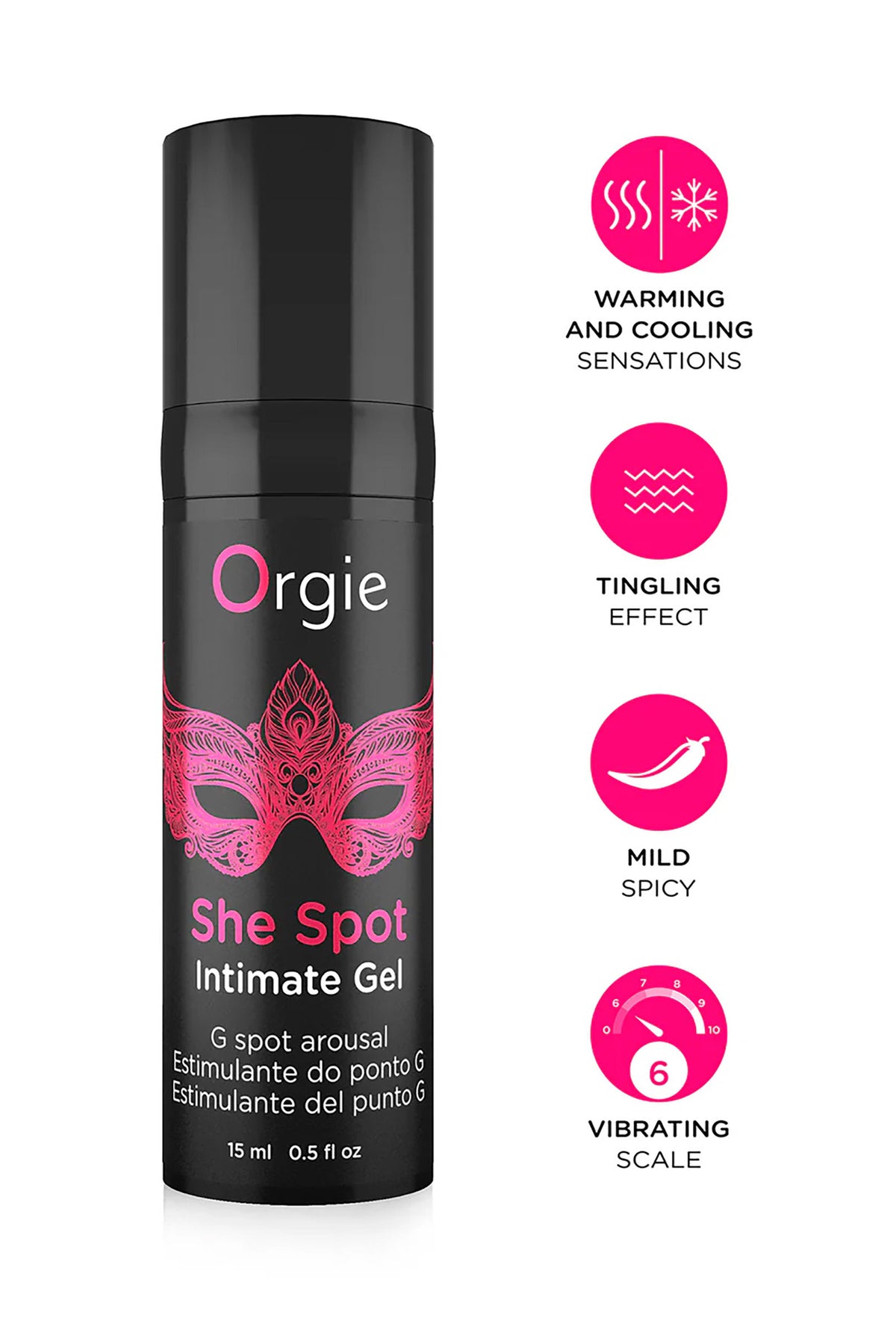 Orgie She Spot - Gel intime vaginal chaud froid — vue 3