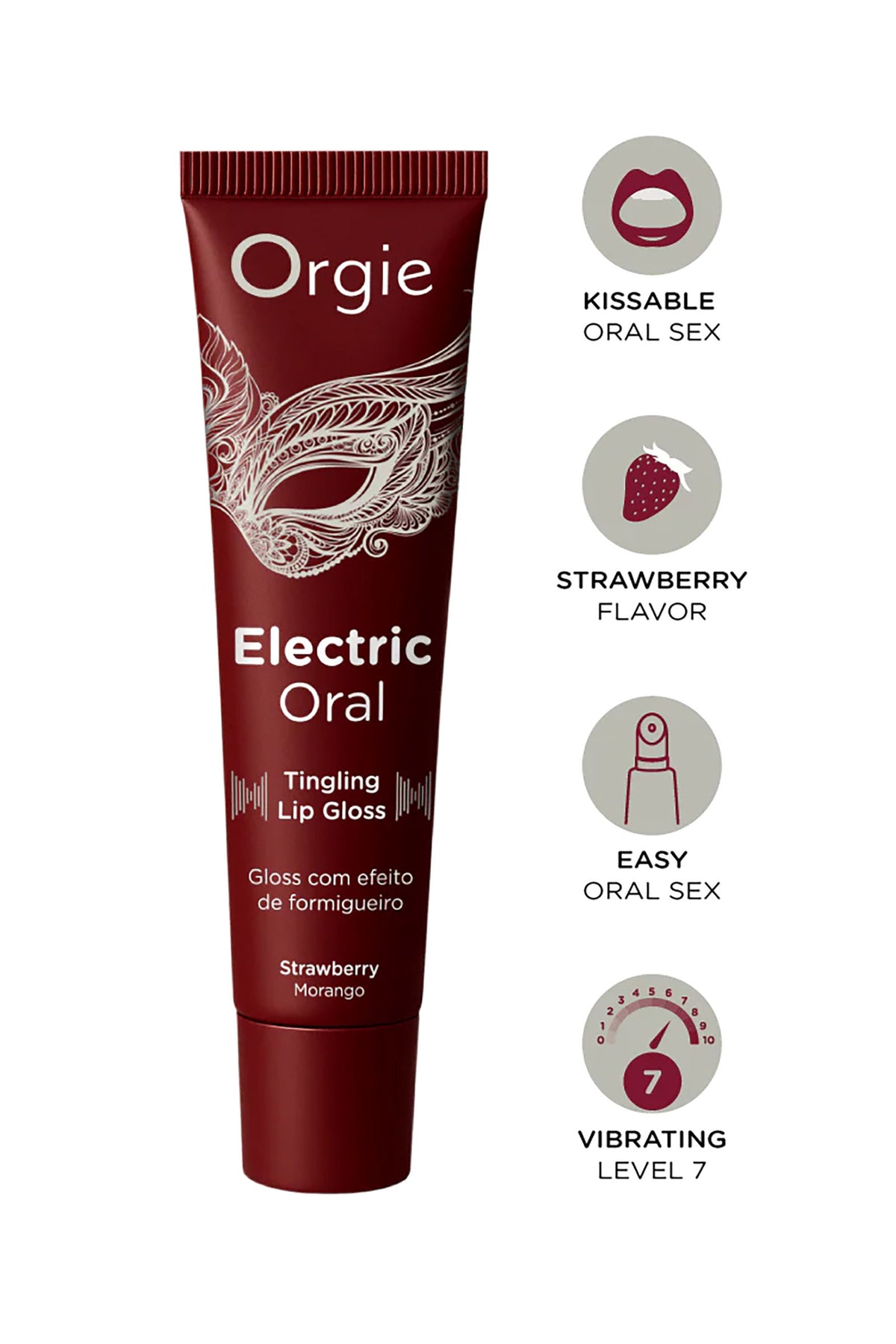Orgie Electric Oral - Gloss stimulant fraise — vue 3