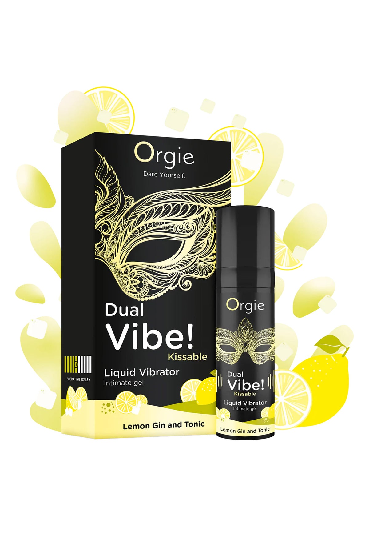 Orgie Dual Vibe! - Gel vibrant gin tonic citron