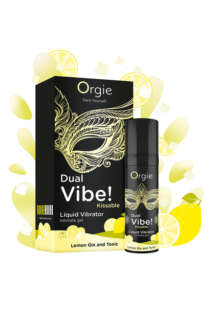 Orgie Dual Vibe! - Gel vibrant gin tonic citron