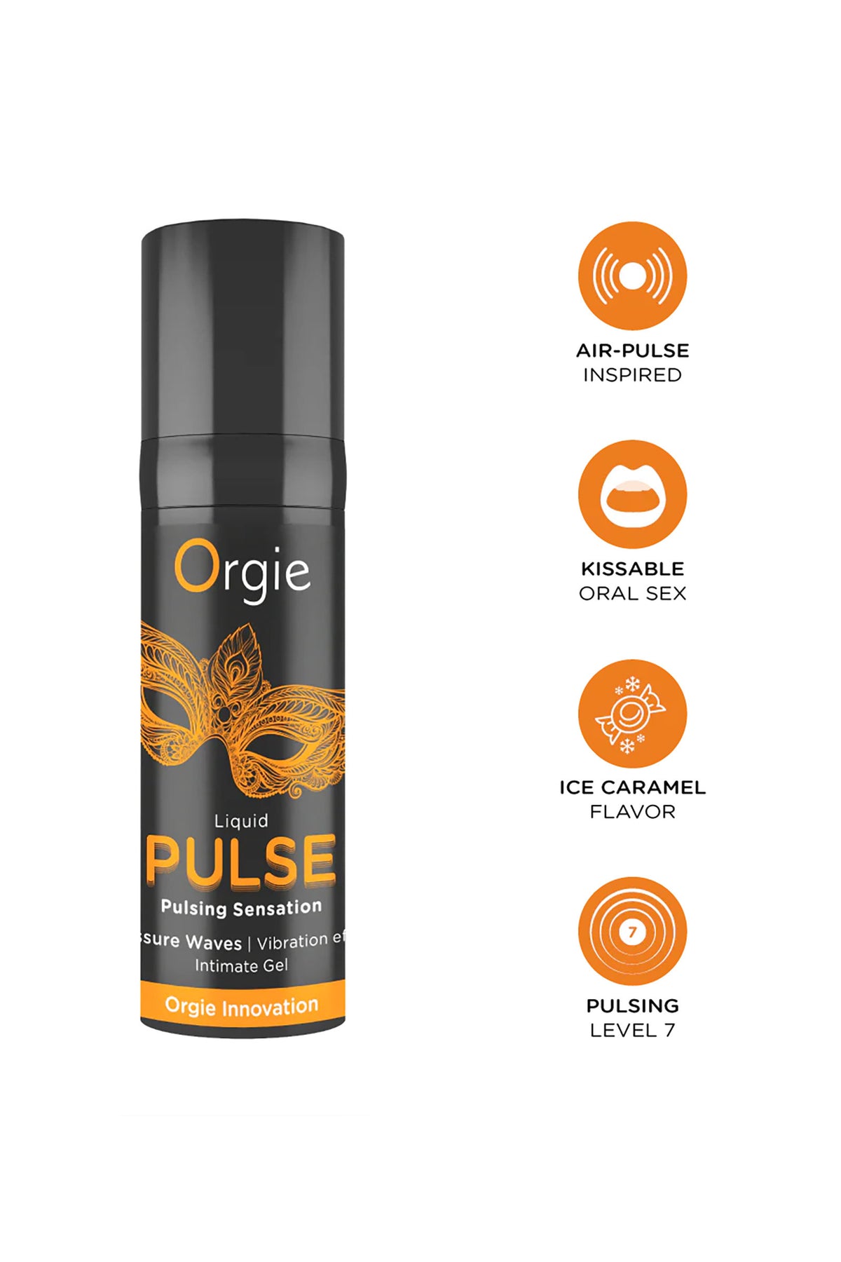 Orgie Liquid Pulse - Gel stimulant, caramel glacé