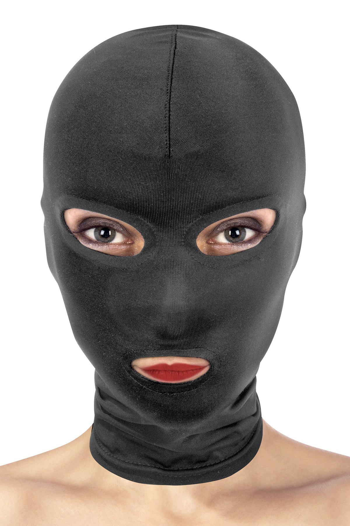 Cagoule yeux bouche fetish – Fetish Tentation – vue 1