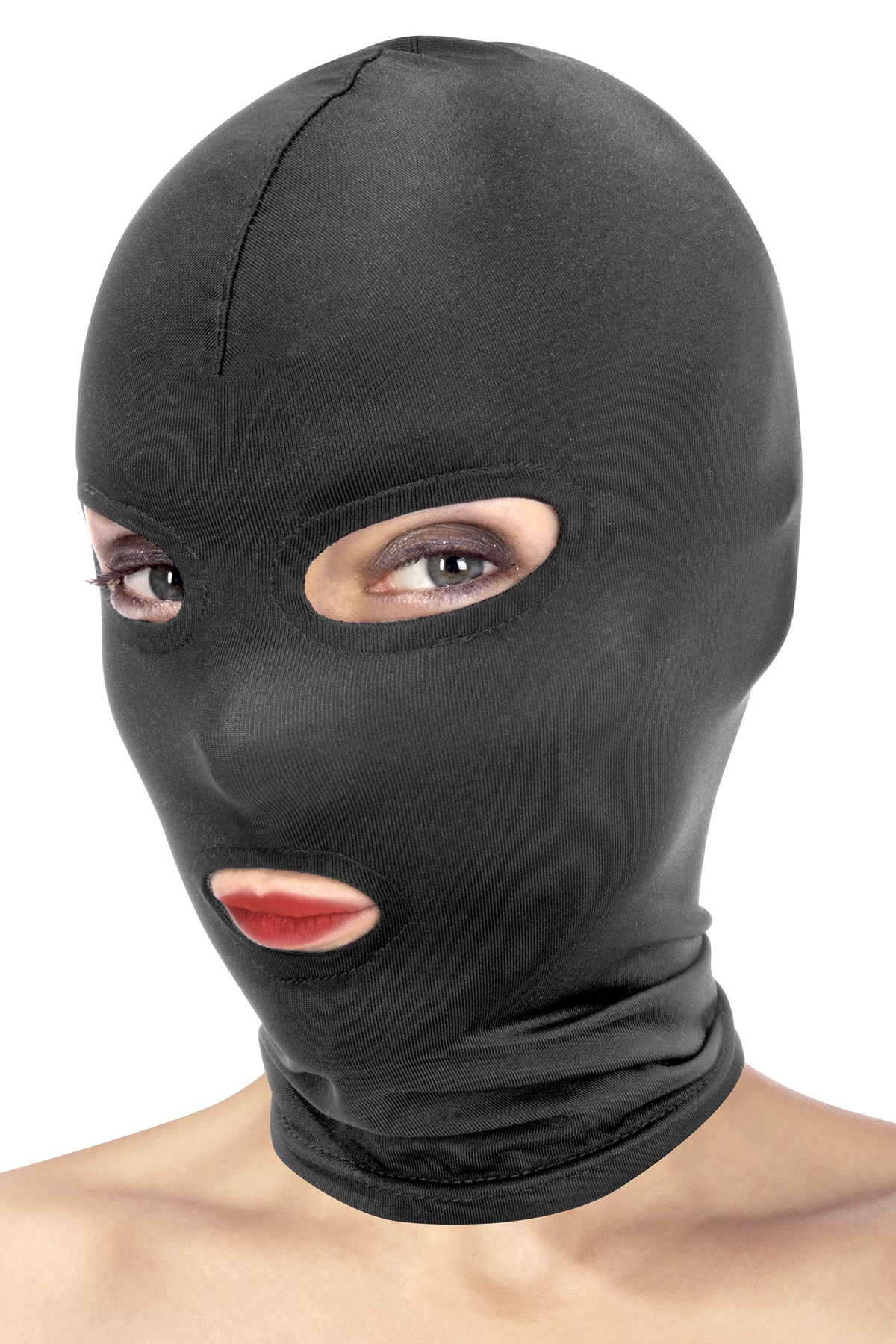 Cagoule yeux bouche fetish – Fetish Tentation – vue 2