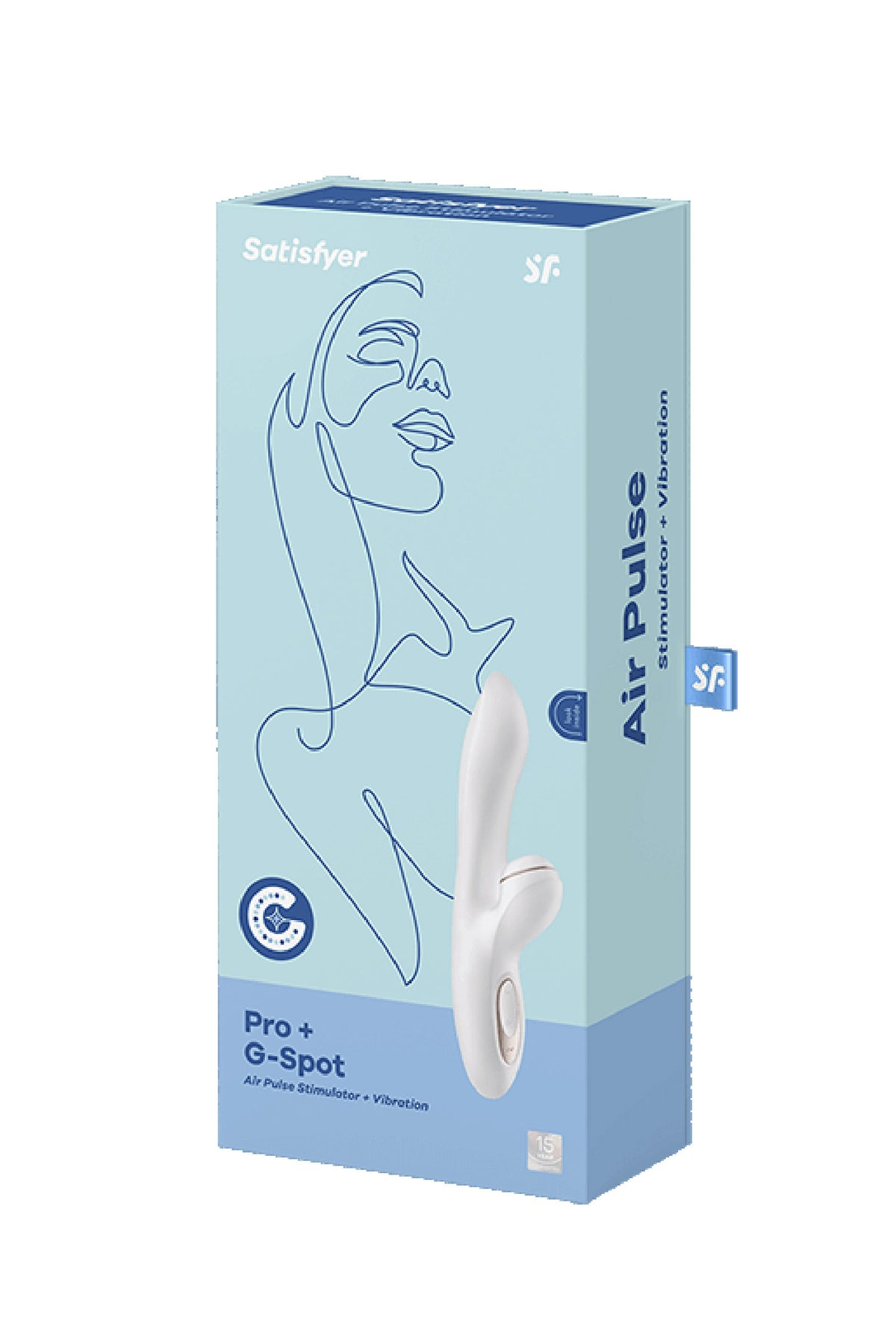 Satisfyer Pro + G-Spot — Vibromasseur rabbit à air pulsé – vue 7 | Peau de Satin