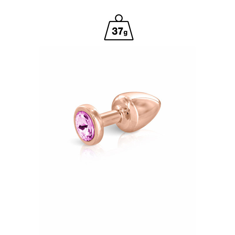 Hidden Eden Angel – Plug bijou or rosé, cristal rose, taille XS – photo 1