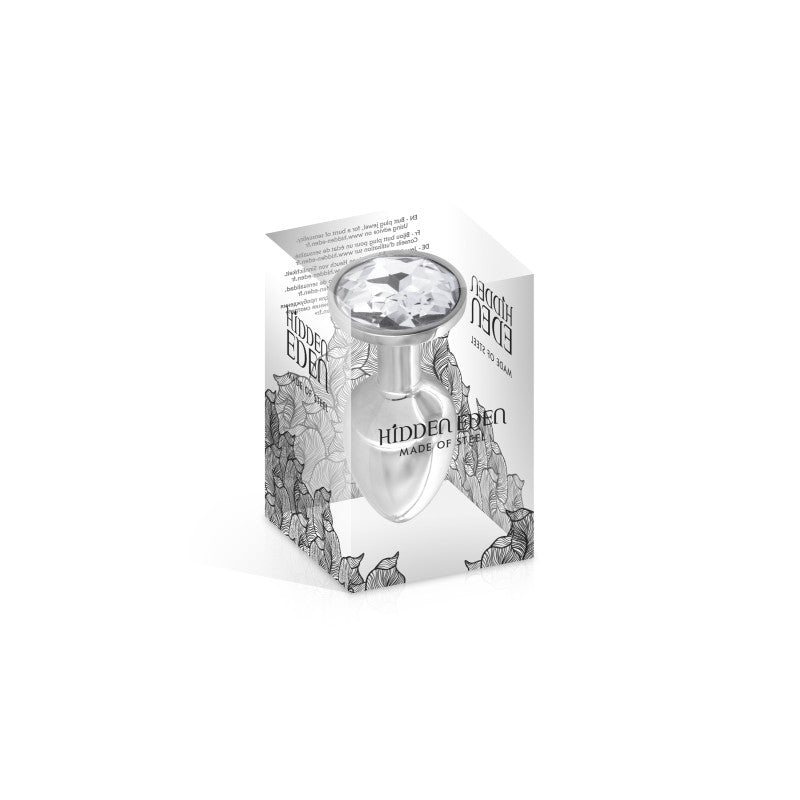 Hidden Eden Angel – Plug bijou argent, cristal, taille S – photo 2