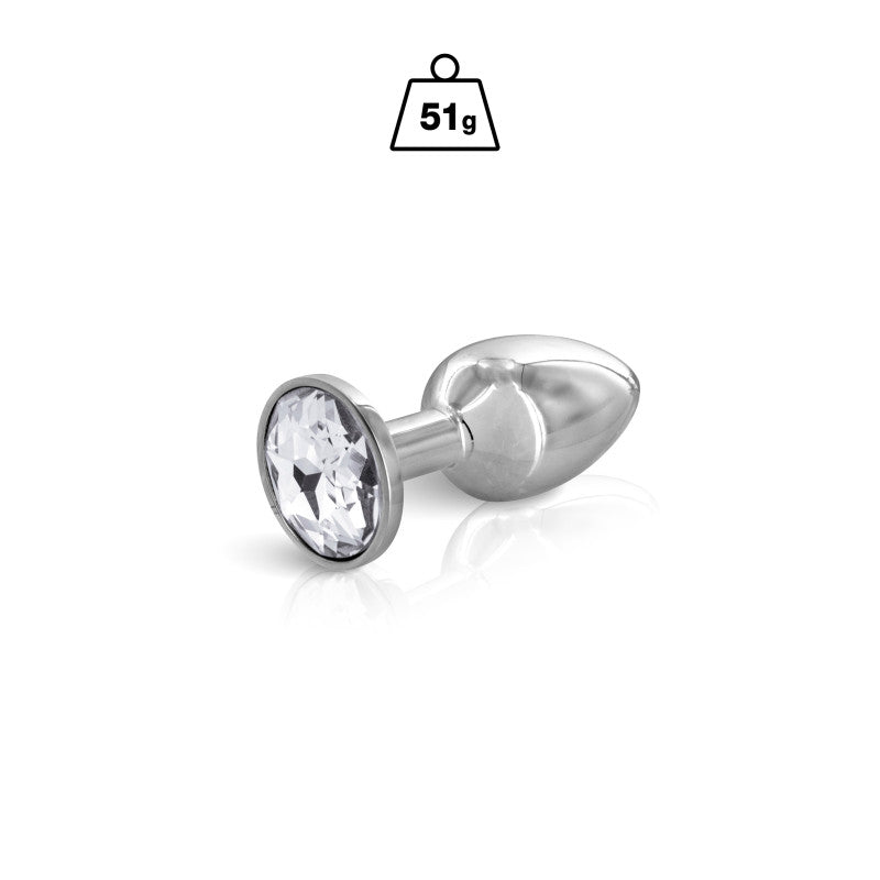 Hidden Eden Angel – Plug bijou argent, cristal, taille S – photo 1