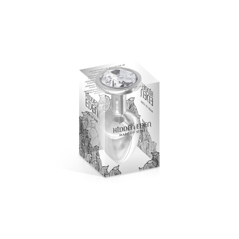Hidden Eden Angel – Plug bijou argent, cristal, taille M – photo 2