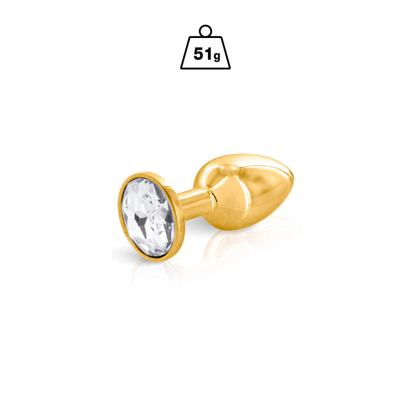 Hidden Eden Angel – Plug bijou or, cristal, taille S – photo 1
