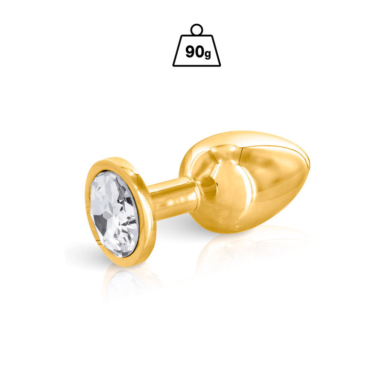 Hidden Eden Angel – Plug bijou or, cristal, taille M – photo 1