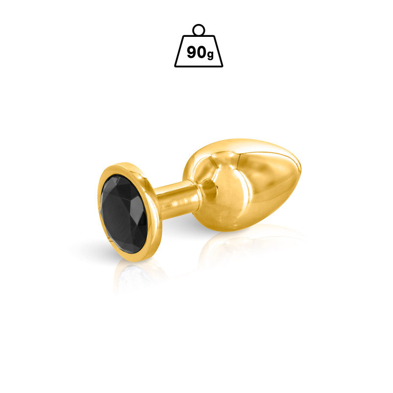 Hidden Eden Angel – Plug bijou or, bijou noir, taille M – photo 1