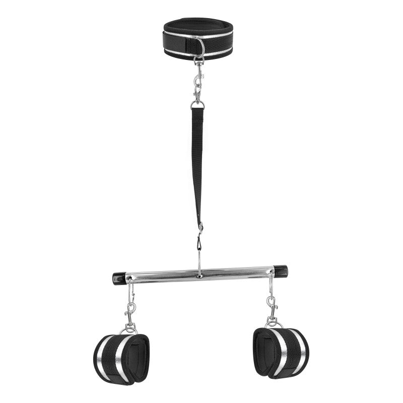 Fetish Tentation – Barre de soumission avec collier, laisse et menottes – photo 3