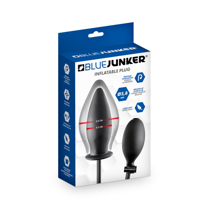 Blue Junker – Plug anal gonflable avec pompe, de 4,2 à 5,8 cm – photo 2