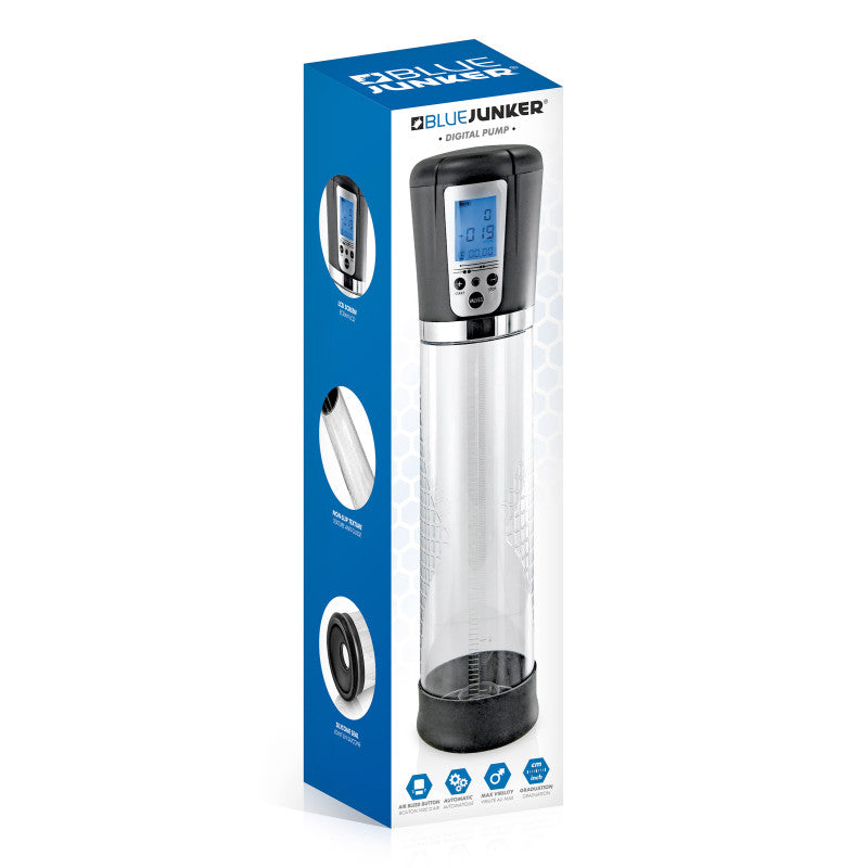Blue Junker – Pompe à pénis automatique avec écran LCD, 5 niveaux – photo 2
