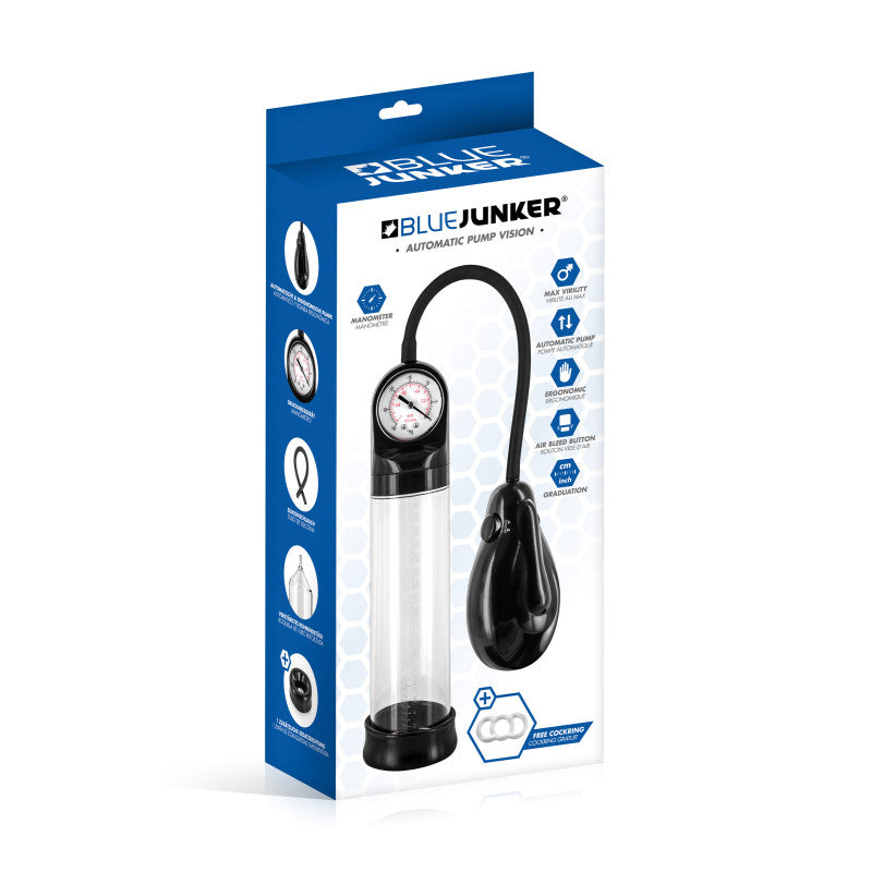 Blue Junker – Pompe à pénis automatique avec manomètre – photo 2