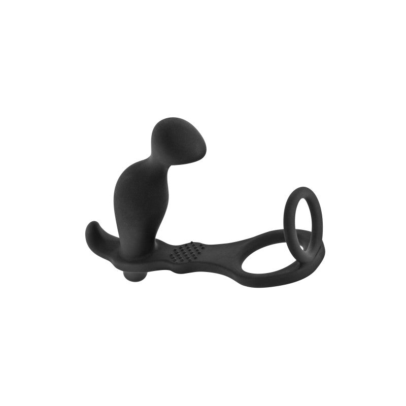 Blue Junker – Plug anal vibrant avec double cockring, silicone – photo 3