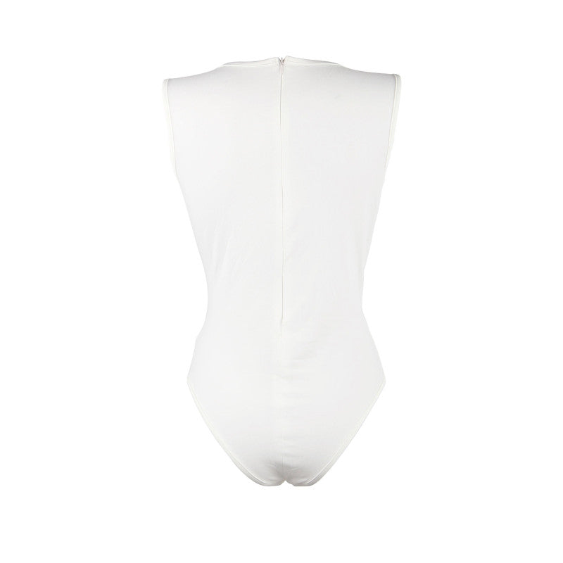 Paris Hollywood – Body moulant drapé, zip au dos – photo 5