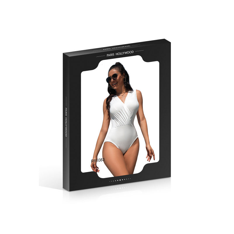 Paris Hollywood – Body moulant drapé, zip au dos – photo 3