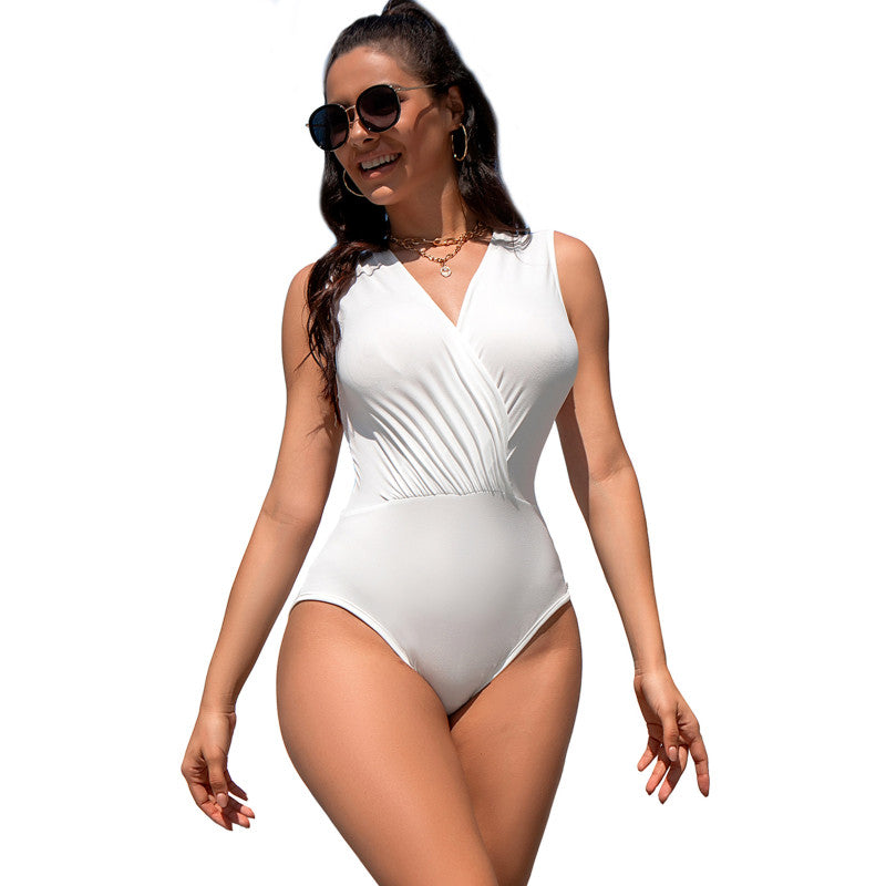 Paris Hollywood – Body moulant drapé, zip au dos – photo 1