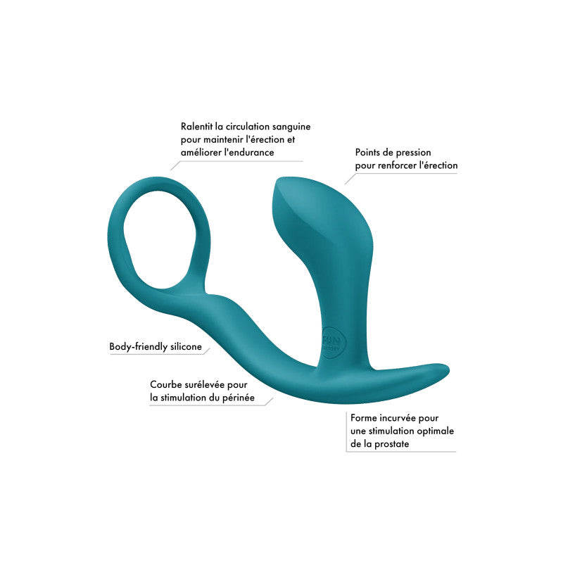 Fun Factory Bootie Ring – Plug anal avec cockring intégré, silicone – photo 3