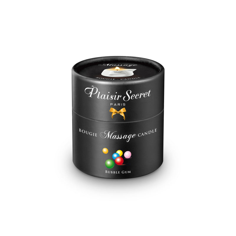 Plaisir Secret Bubble gum – Bougie de massage en pot céramique, 80 ml – photo 2