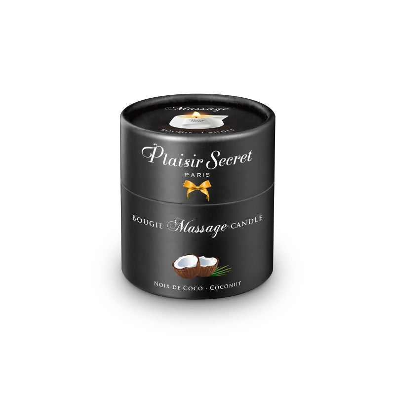 Plaisir Secret Noix de coco – Bougie de massage en pot céramique, 80 ml – photo 2