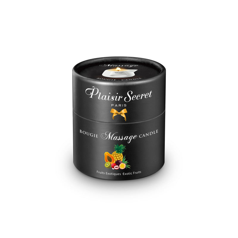 Plaisir Secret Fruits exotiques – Bougie de massage en pot céramique, 80 ml – photo 2
