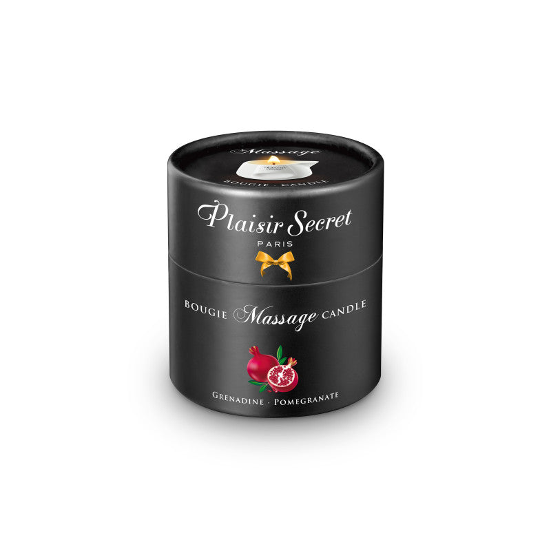 Plaisir Secret Grenadine – Bougie de massage en pot céramique, 80 ml – photo 2