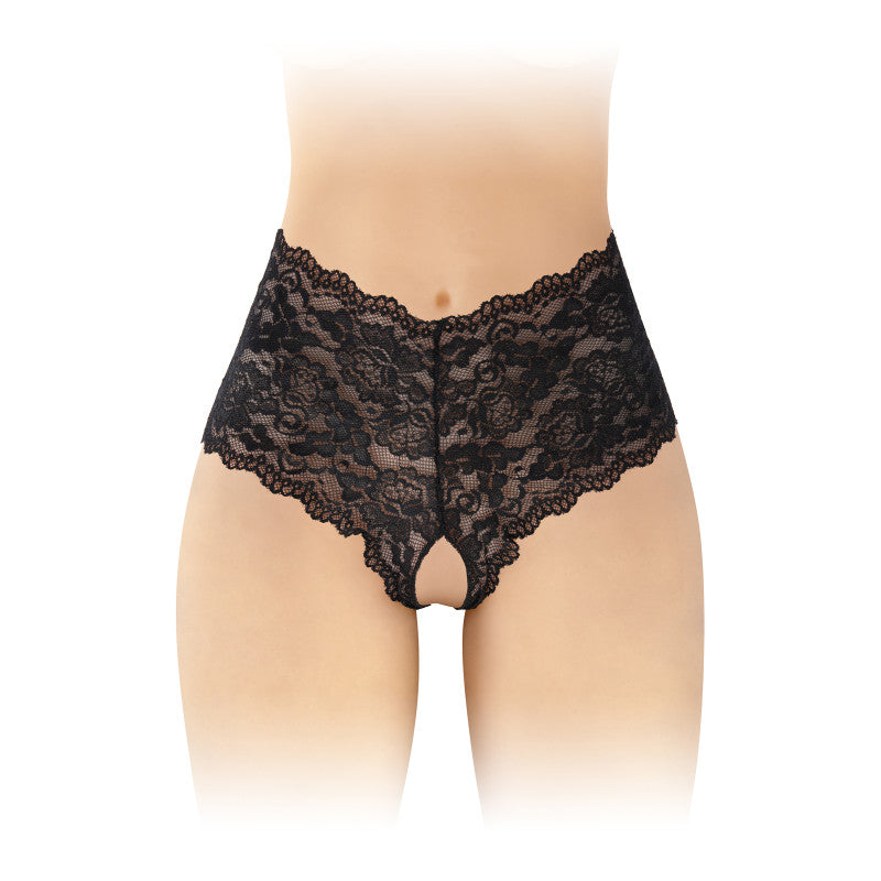 Fashion Secret Julia – Boxer ouvert en dentelle, laçage au dos – photo 1