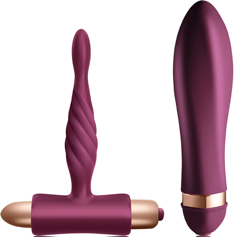 Climaximum Dare — Kit vibromasseur torsadé et plug débutant