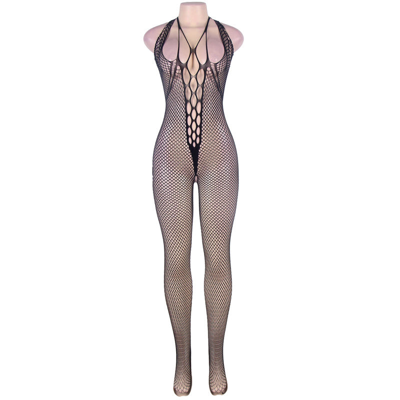 Paris Hollywood H3126 – Bodystocking résille, poitrine ajourée – photo 4