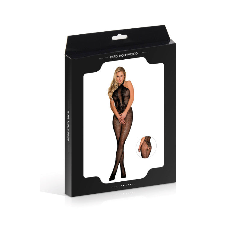 Paris Hollywood H3137 – Bodystocking résille, entrejambe ouvert, dos nu – photo 4