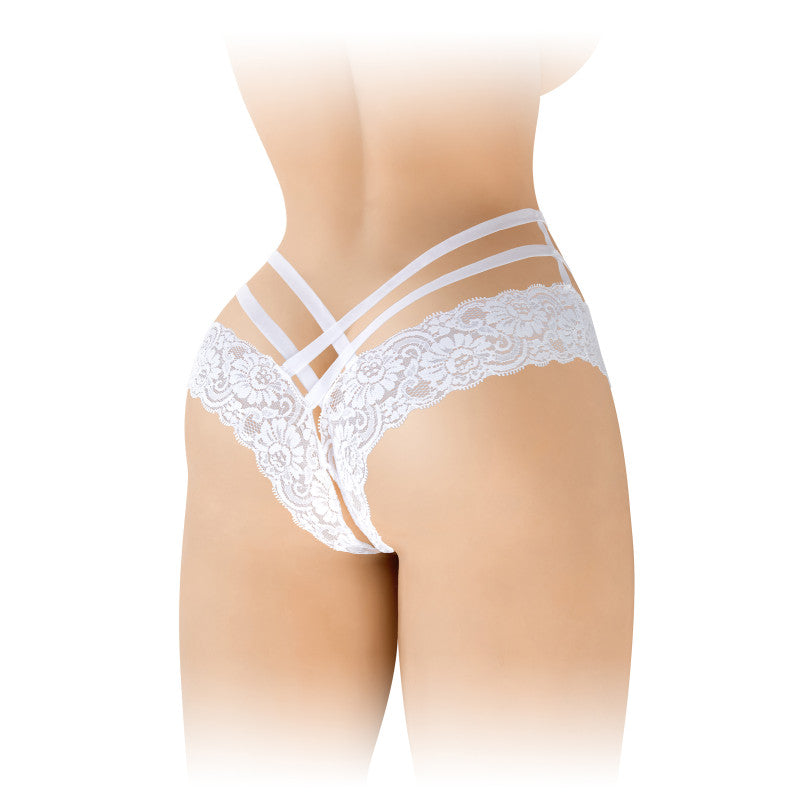Fashion Secret Anne – Culotte ouverte façon tanga, dentelle à ornements croisés – photo 5