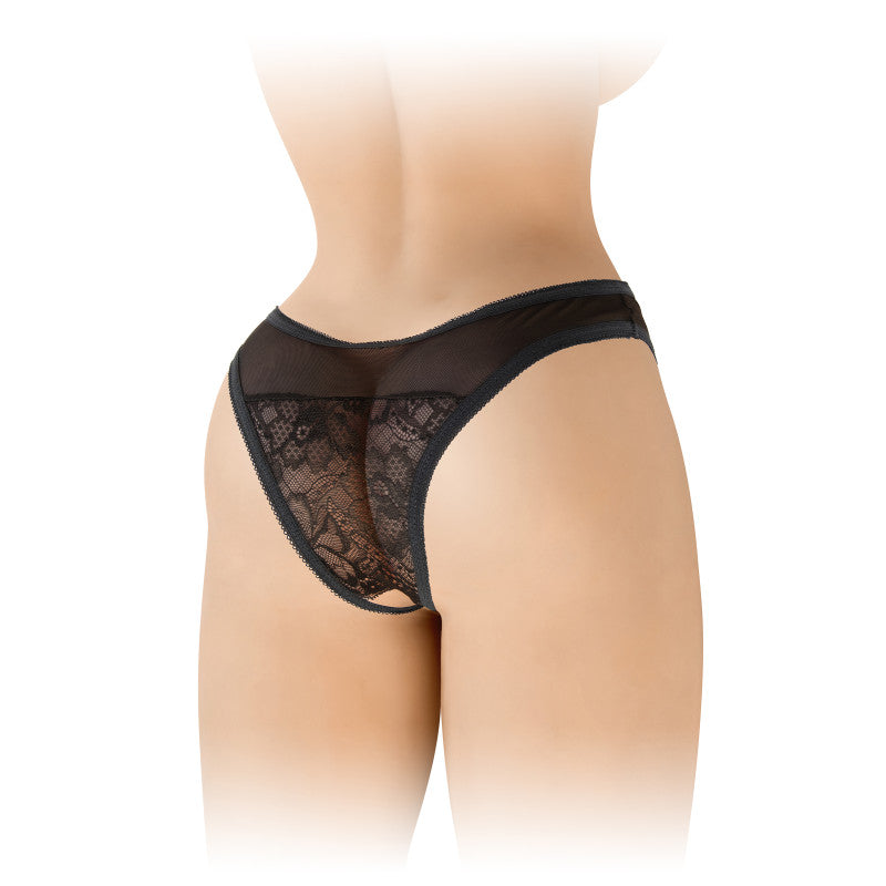 Fashion Secret Ava – Culotte ouverte façon tanga, dentelle florale et tulle – photo 2