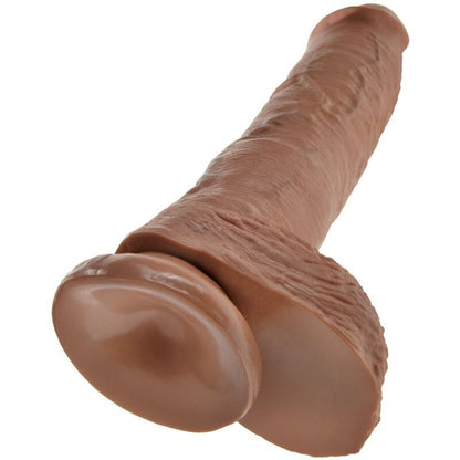 King Cock — Réaliste avec boules 19,8 cm caramel — image 5