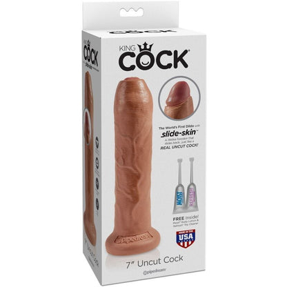 King Cock — Réaliste non coupé 17,8 cm caramel — image 3