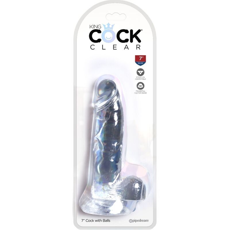 King Cock — Clear avec boules 15,2 cm transparent — image 5